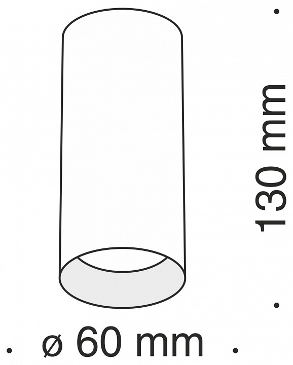 Накладной светильник maytoni focus c010cl-01b