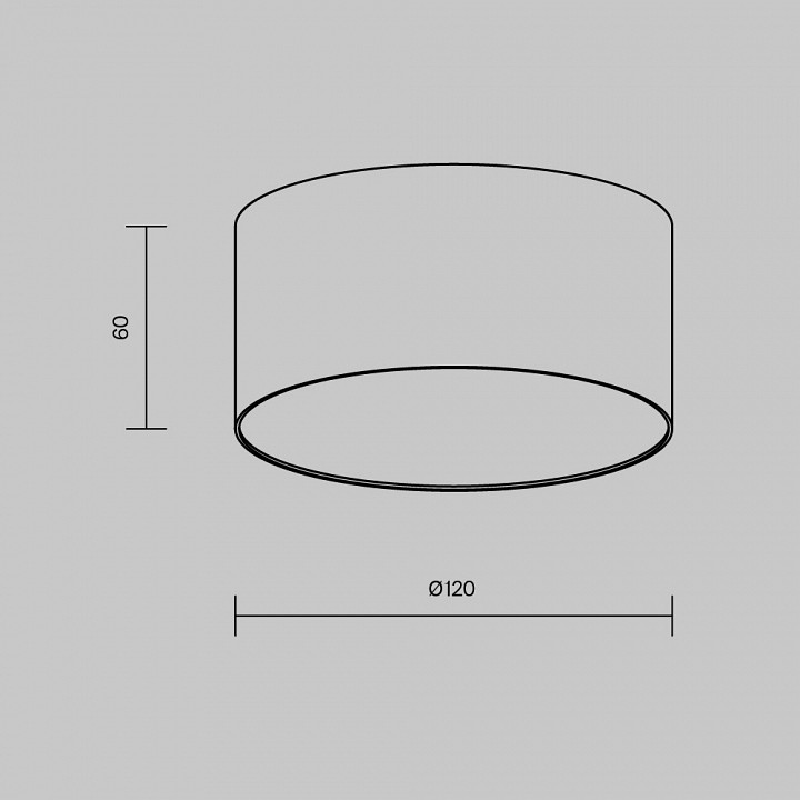 Накладной светильник maytoni zon c032cl-12w2.7k-rd-w