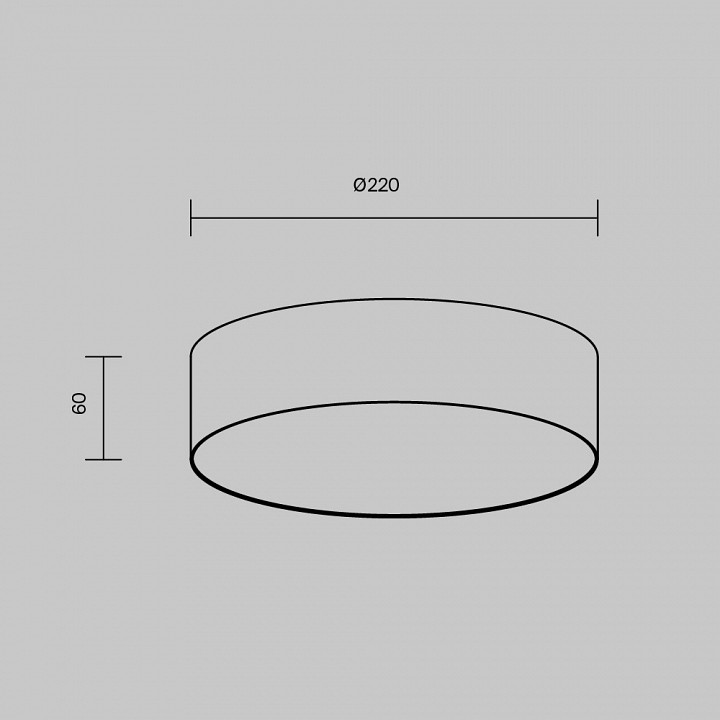 Накладной светильник maytoni zon c032cl-24w3k-rd-b