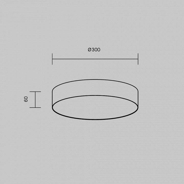 Накладной светильник maytoni zon c032cl-36w4k-rd-b