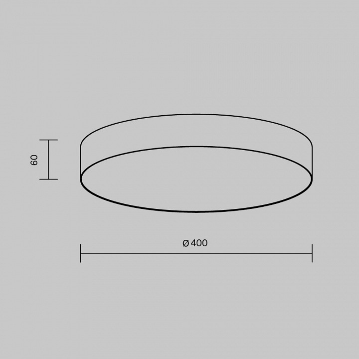 Накладной светильник maytoni zon c032cl-45w2.7k-rd-mg