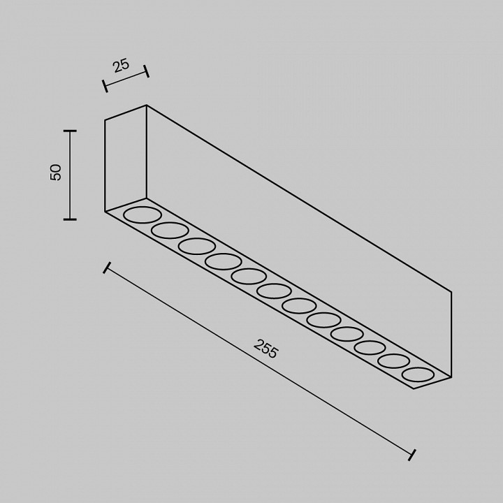 Накладной светильник maytoni points c066cl-20w3-6k-b