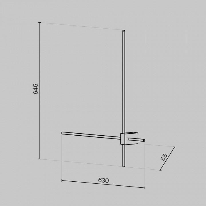 Бра maytoni technical pars c070wl-l12gb3k