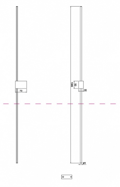 Бра maytoni technical pars c071wl-l12gb3k