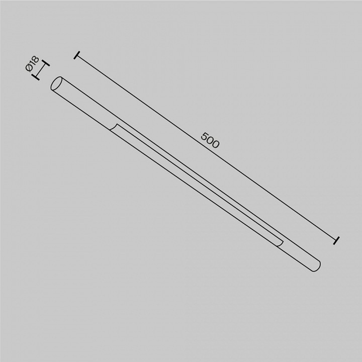 Модульный светильник maytoni basis c100cl-l500-12w3-6k-bs