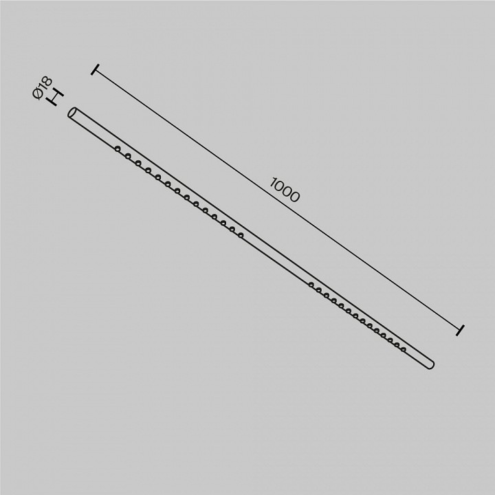 Модульный светильник maytoni points c101cl-l1000-24w3-6k-bs