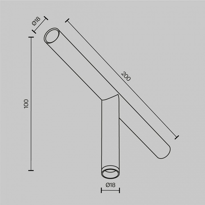 Модульный светильник maytoni focus led c102cl-3w3-6k-b