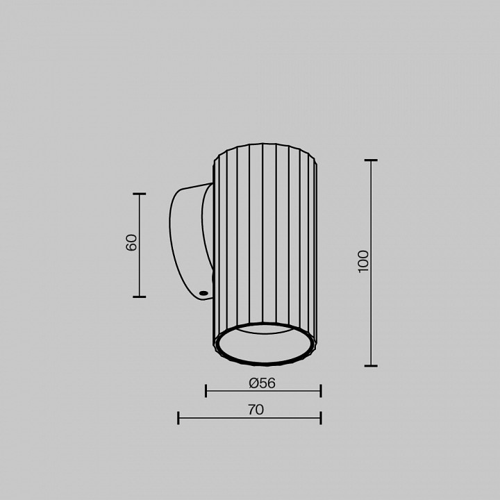 Бра maytoni calipso c106wl-01-gu10-bs