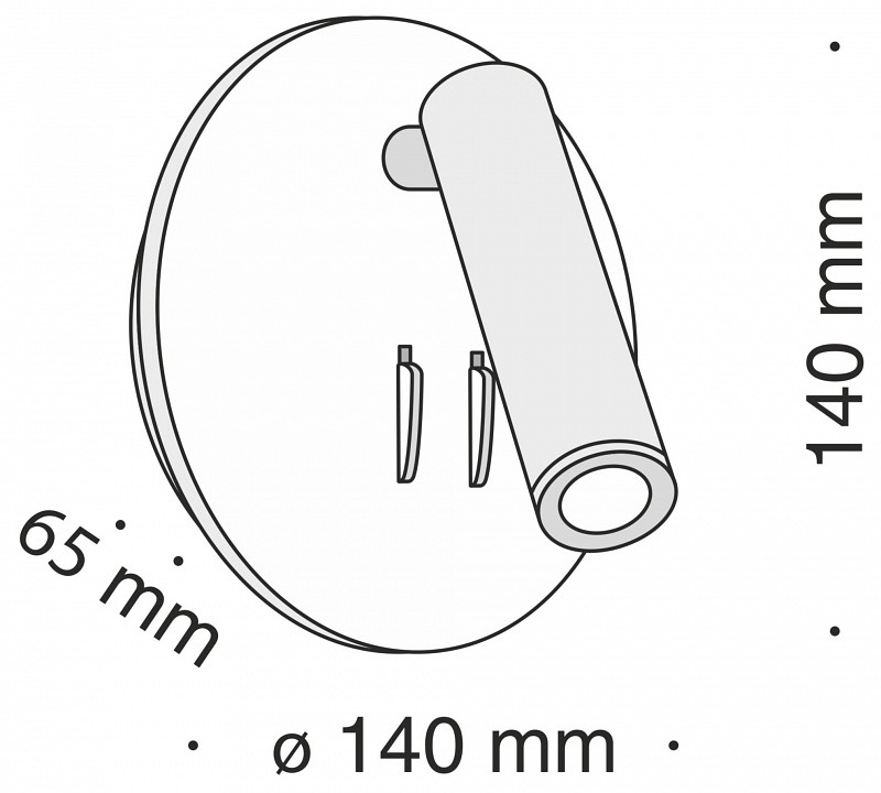 Бра maytoni technical ios 176 c176-wl-01-6w-w