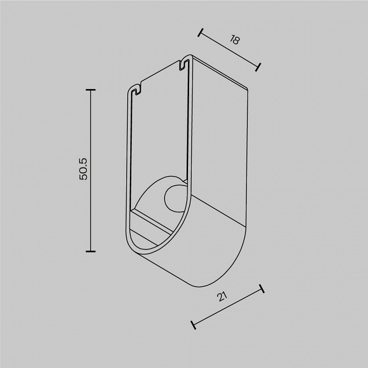 Крепление maytoni accessories for system axity ca010sm-bs