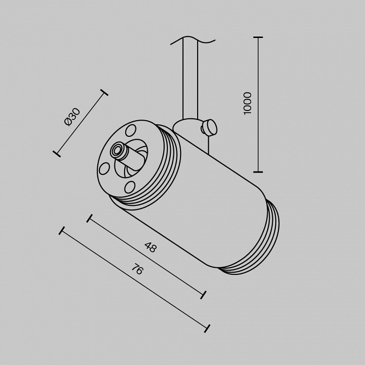 Токопровод концевой maytoni  ca013ic-p-b