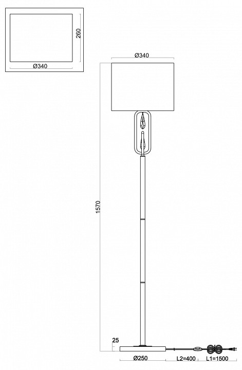Торшер freya riverside fr1007fl-01bs