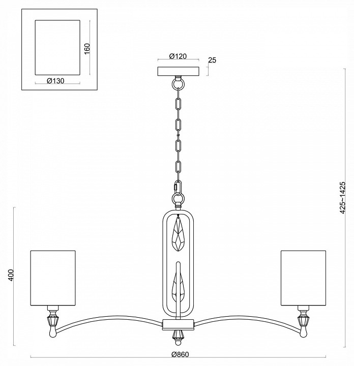 Подвесная люстра freya riverside fr1007pl-08n