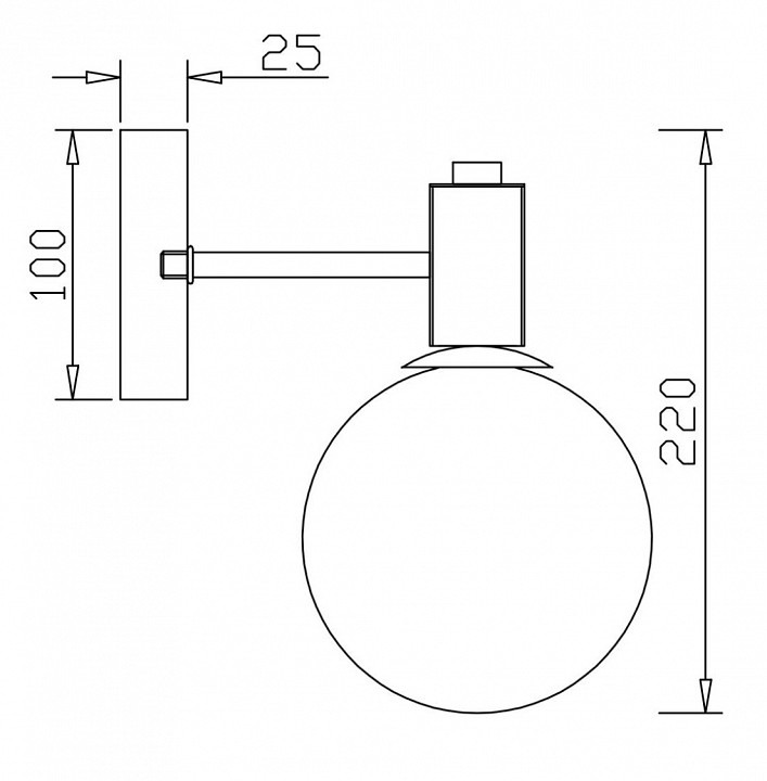 Бра freya globo fr5175wl-01bs