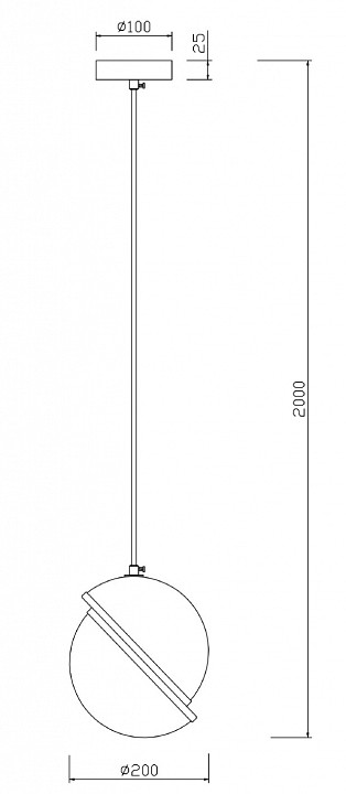 Подвесной светильник freya element fr5181pl-01ch