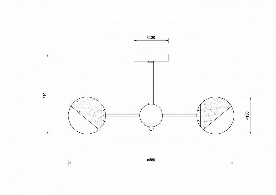 Люстра на штанге freya sonnet fr5271pl-03b