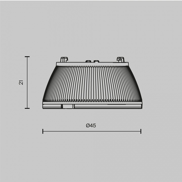 Линза maytoni dip lens003d45-15w