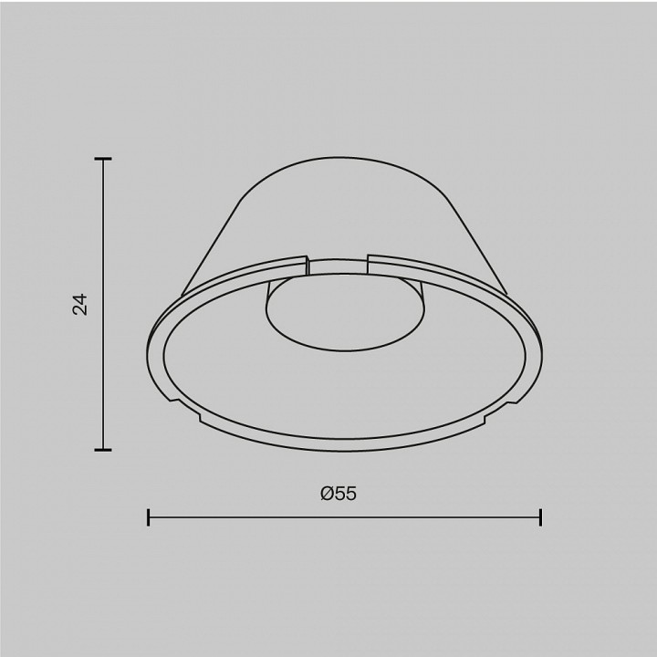 Линза maytoni focus led lensd49-60
