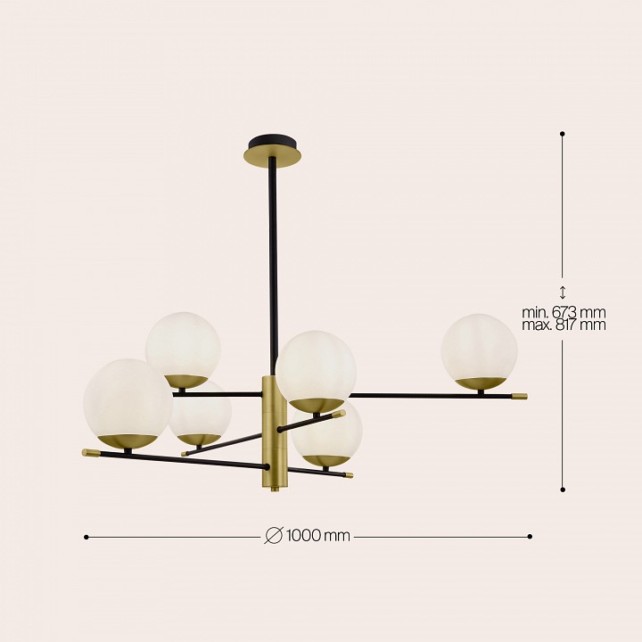 Люстра на штанге maytoni nostalgia mod048pl-06g