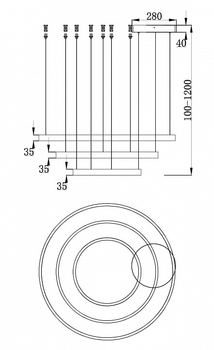 Основание maytoni rim mod058a-03bs