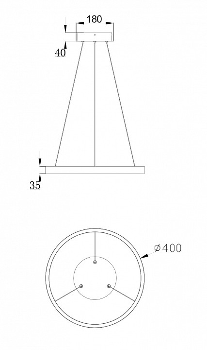 Подвесной светильник maytoni rim mod058pl-l22w4k