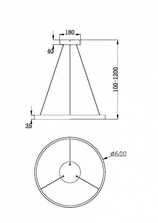 Подвесной светильник maytoni rim mod058pl-l32wk
