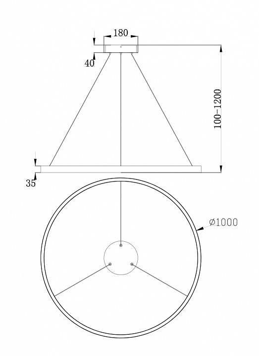Подвесной светильник maytoni rim mod058pl-l54bs4k