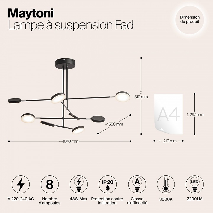 Люстра на штанге maytoni fad mod070pl-l48b3k