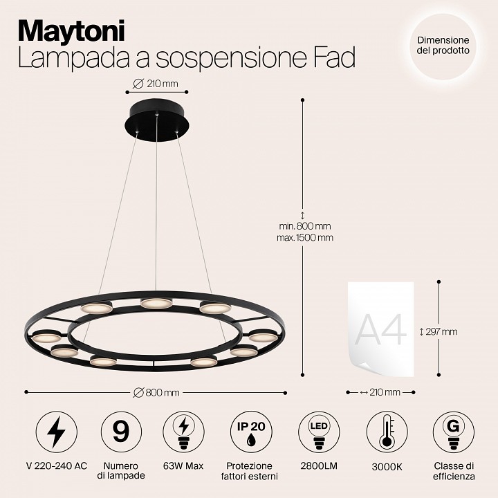 Подвесной светильник maytoni fad mod070pl-l63b3k