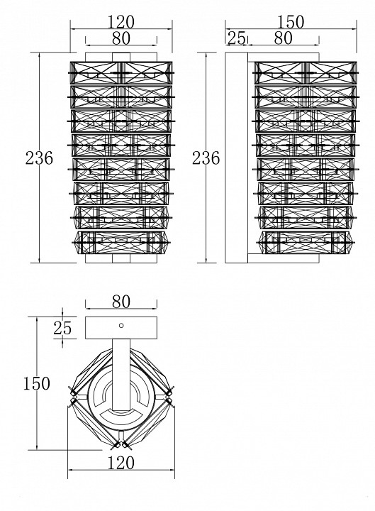 Бра maytoni coil mod124wl-l6ch3k