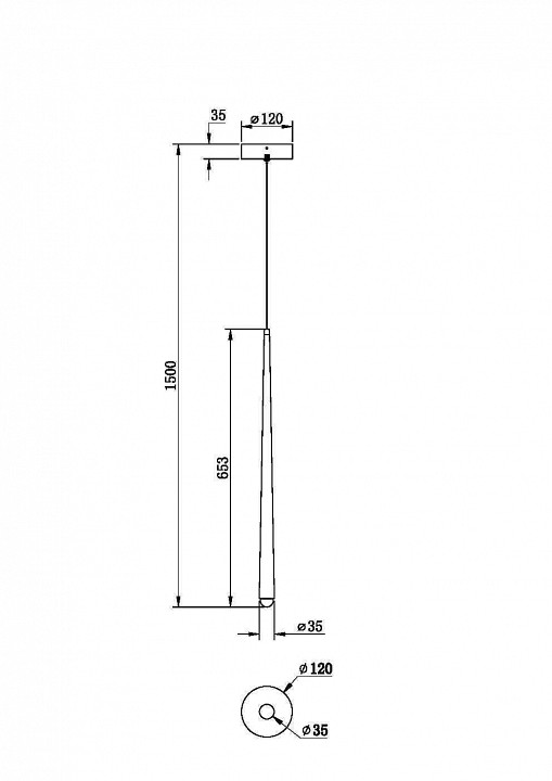 Подвесной светильник maytoni halo mod132pl-l6bsk