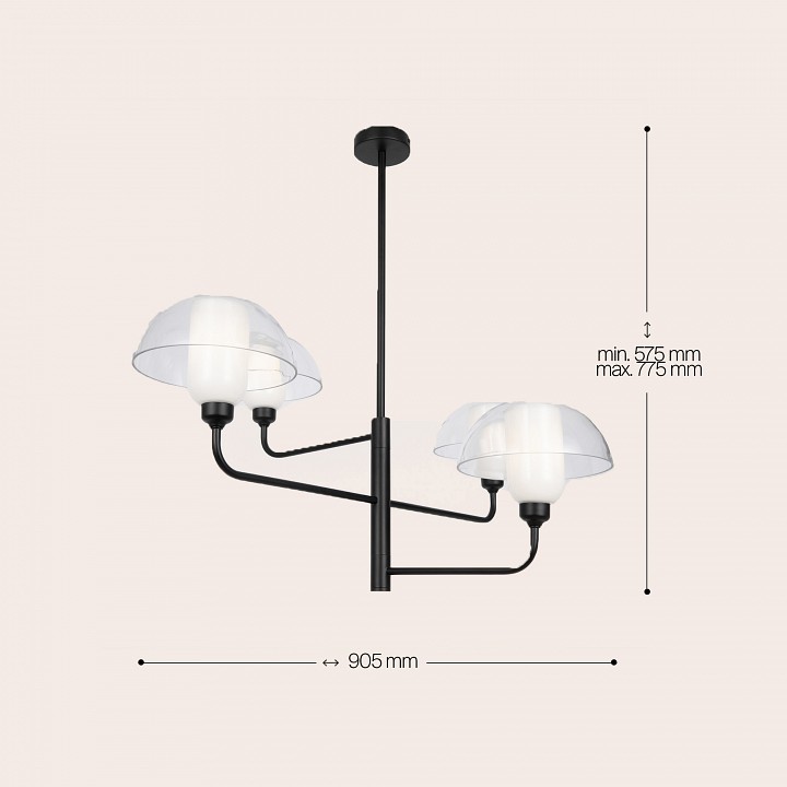 Люстра на штанге maytoni memory mod177pl-04b