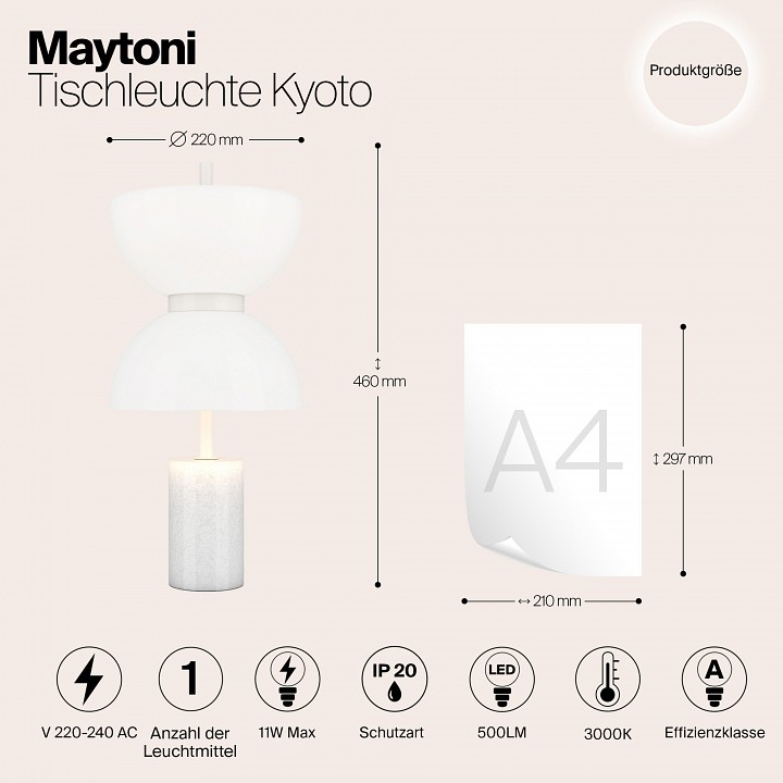 Настольная лампа декоративная maytoni memory mod178tl-l11w3k