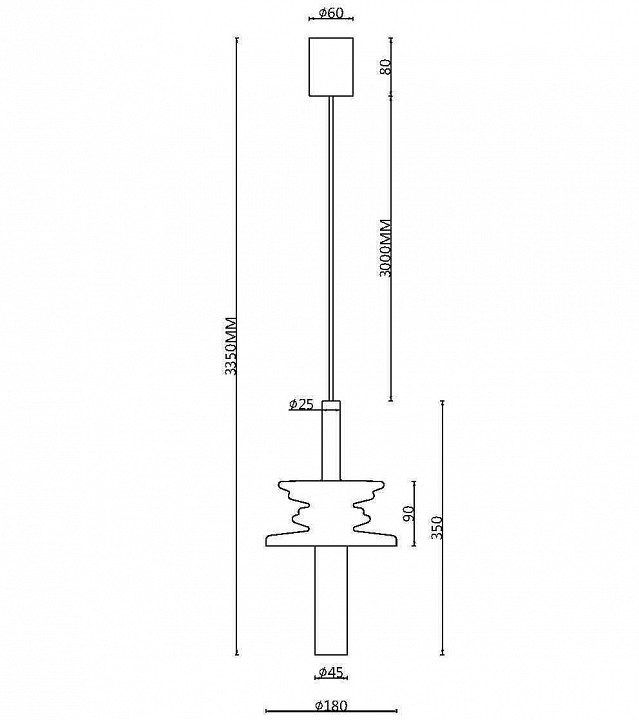 Подвесной светильник maytoni sound wave mod255pl-01b1