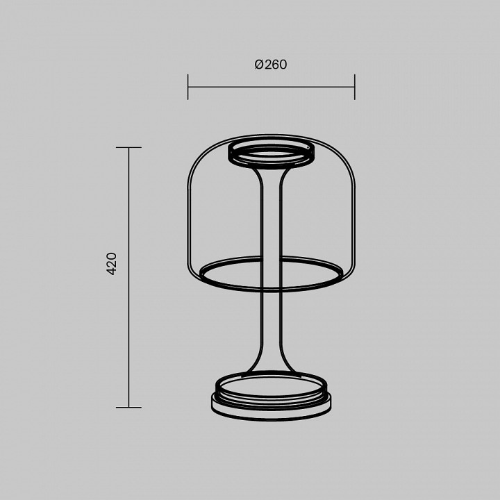 Настольная лампа декоративная maytoni spirito mod286tl-l18w3k