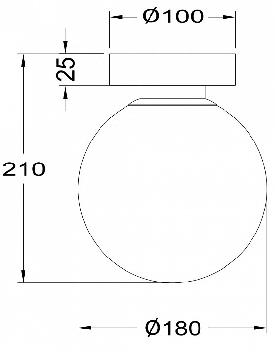 Накладной светильник maytoni basic form mod321wl-01g2