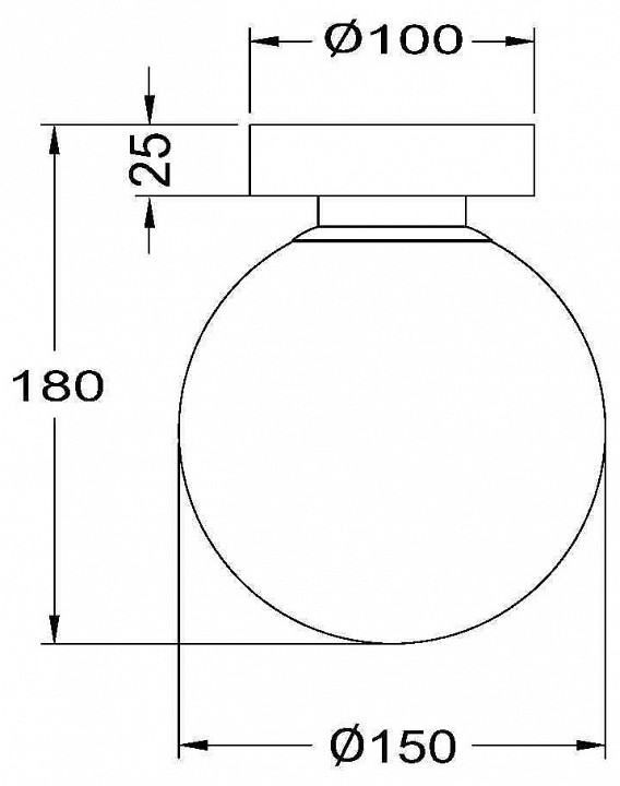 Накладной светильник maytoni basic form mod321wl-01w