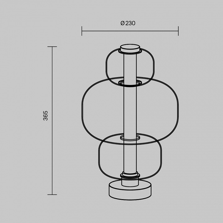 Настольная лампа декоративная maytoni atmos mod364tl-l15w3k
