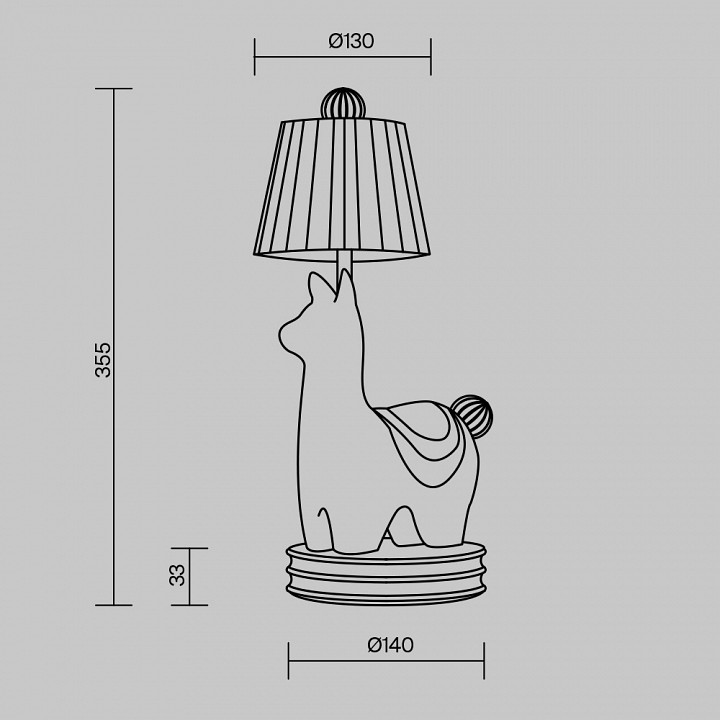 Настольная лампа декоративная maytoni senor alpaca mod377tl-l5w3k