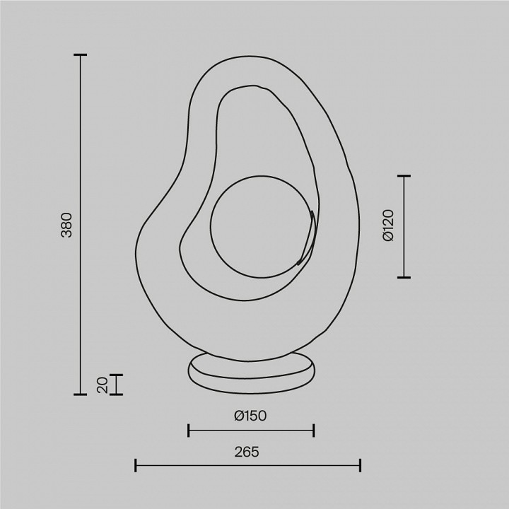 Настольная лампа декоративная maytoni opus mod380tl-01gr