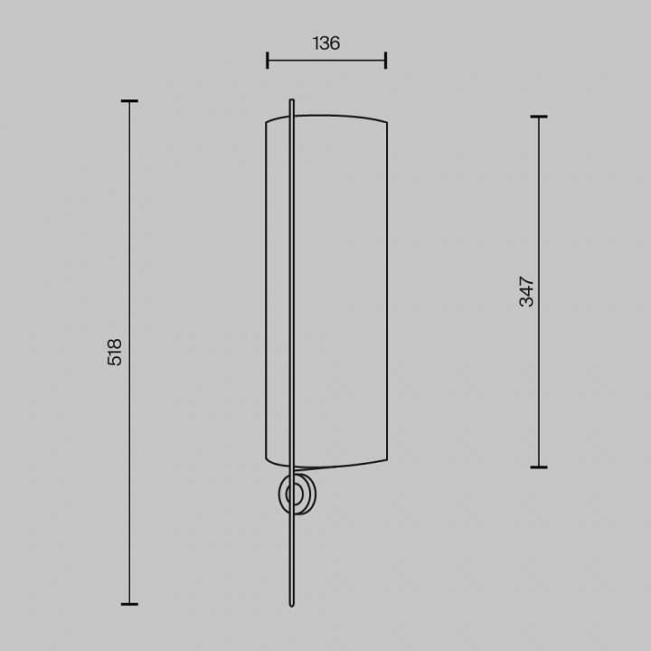 Бра maytoni glamping mod437wl-02bg1