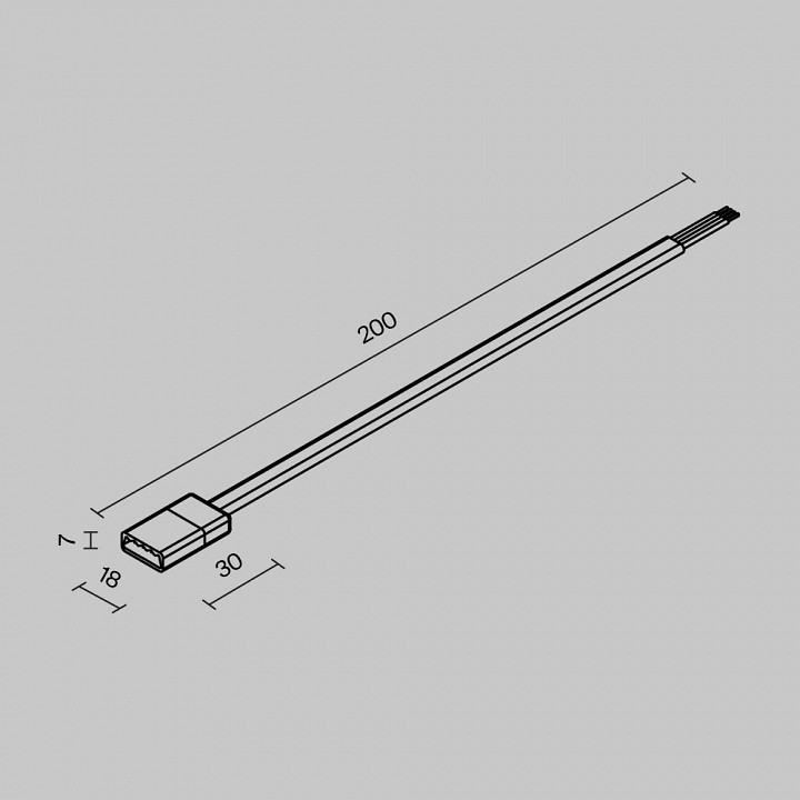 Токопровод концевой maytoni o-tr002-hsp