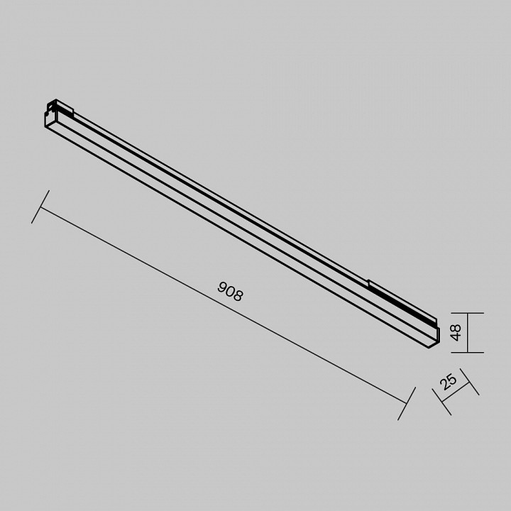 Накладной светильник maytoni basis o-tr02-1-s-24wb3k
