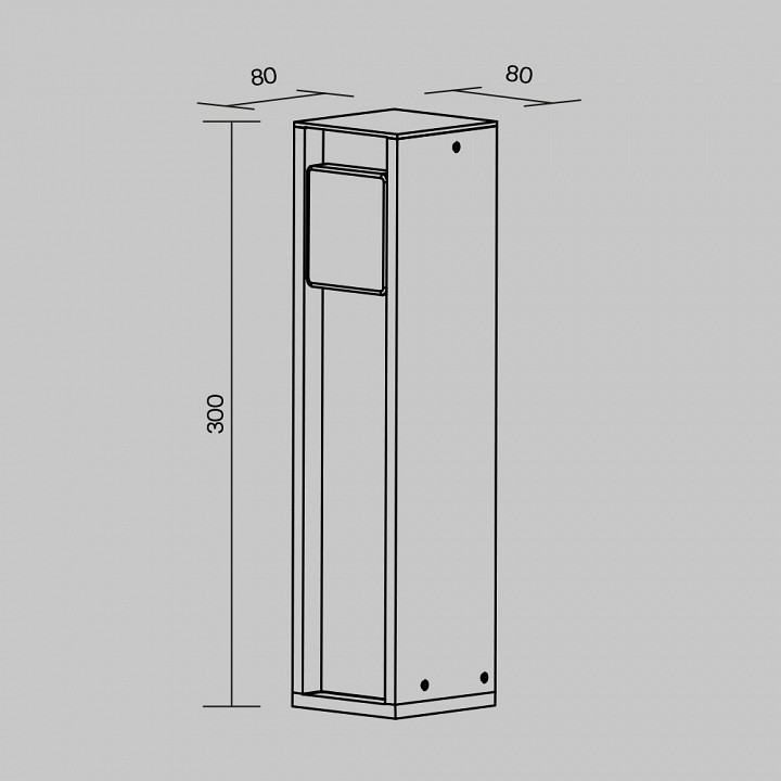 Блок розеток наземный maytoni socket o459fl-gf01sc