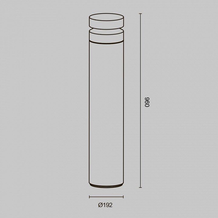 Наземный низкий светильник maytoni betone o469fl-l20cm3k1