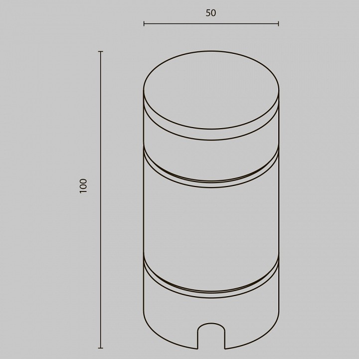 Встраиваемый в дорогу светильник maytoni brill o474fl-l2gf3k