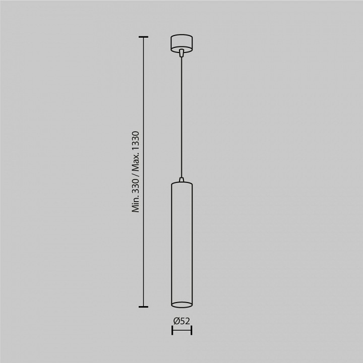 Подвесной светильник maytoni focus led p072pl-l12b3k-1