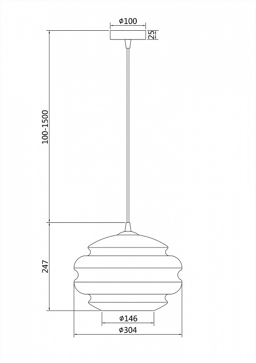 Подвесной светильник maytoni ruche p079pl-01bl