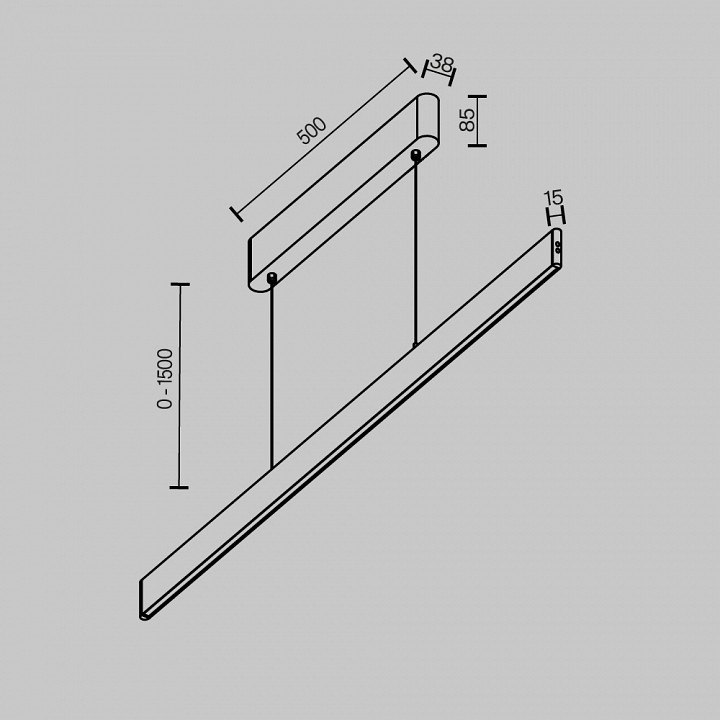 Подвесной светильник maytoni technical euphoria p109pl-36w2.7-6k-w
