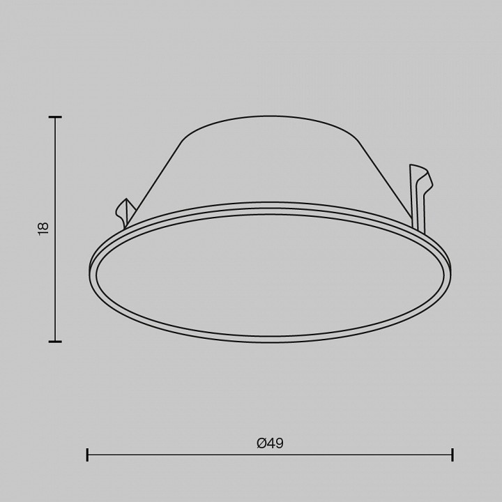 Кольцо декоративное maytoni wise ring057-7-gf